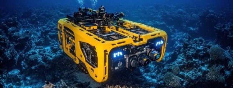 Yellow underwater agv