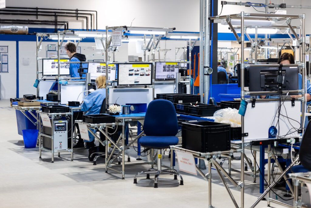 Shop floor of Alexander Battery Technologies